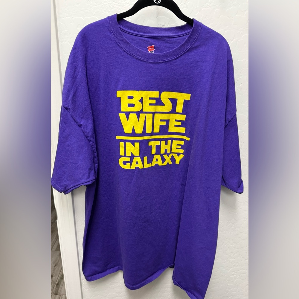Hanes Purple Tagless Graphic T-Shirt. 3XL. NWOT.